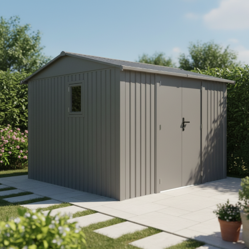 Abri de jardin en acier galvanisé Roka 9m² - X-Métal