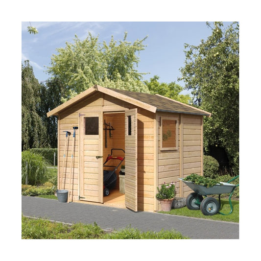 Abri de jardin Dalin 1 de 4,41m² panneaux bois 14mm - Karibu