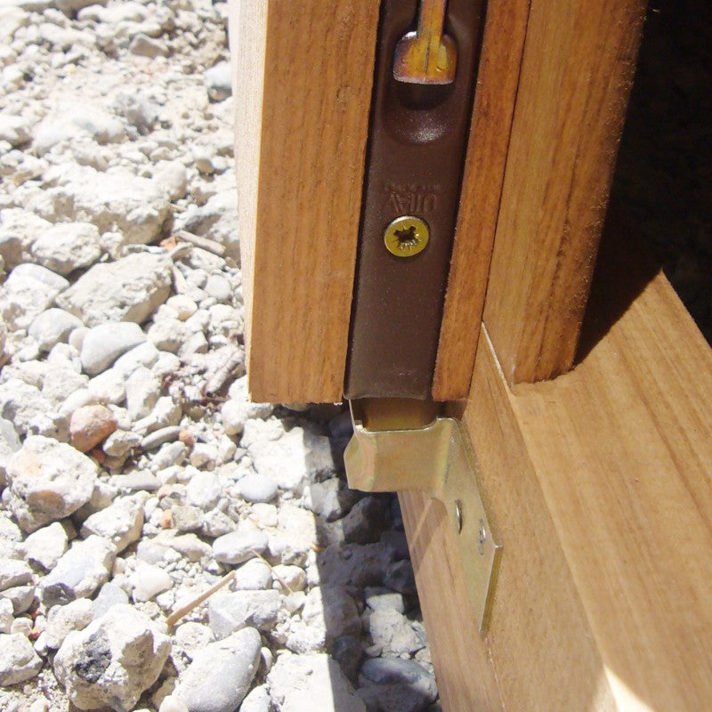 Abri en bois massif 19.8m² PLUS 28mm traité teinté marron Gardy Shelter