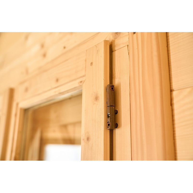 Abri de jardin en bois massif semi-habitable 20m² – madriers 60mm - Habrita
