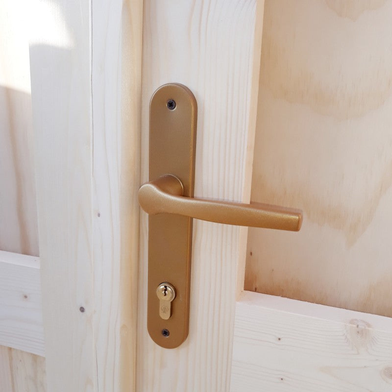 Abri en bois massif 19.8m² PLUS 28mm traité teinté marron Gardy Shelter