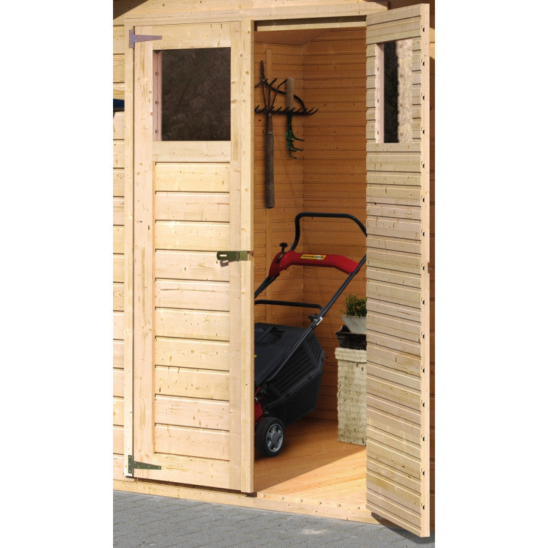 Abri de jardin Dalin 1 de 4,41m² panneaux bois 14mm - Karibu
