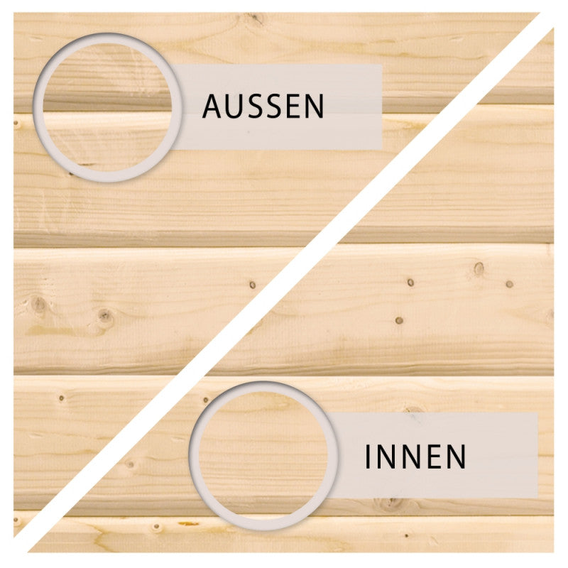 Abri de jardin Dalin 1 de 4,41m² panneaux bois 14mm - Karibu