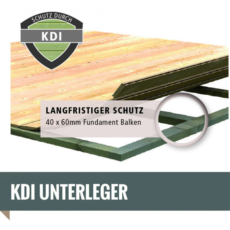 Abri de jardin Dalin 1 de 4,41m² panneaux bois 14mm - Karibu
