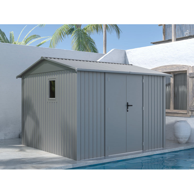 Abri de jardin en acier galvanisé Roka 9m² - X-Métal