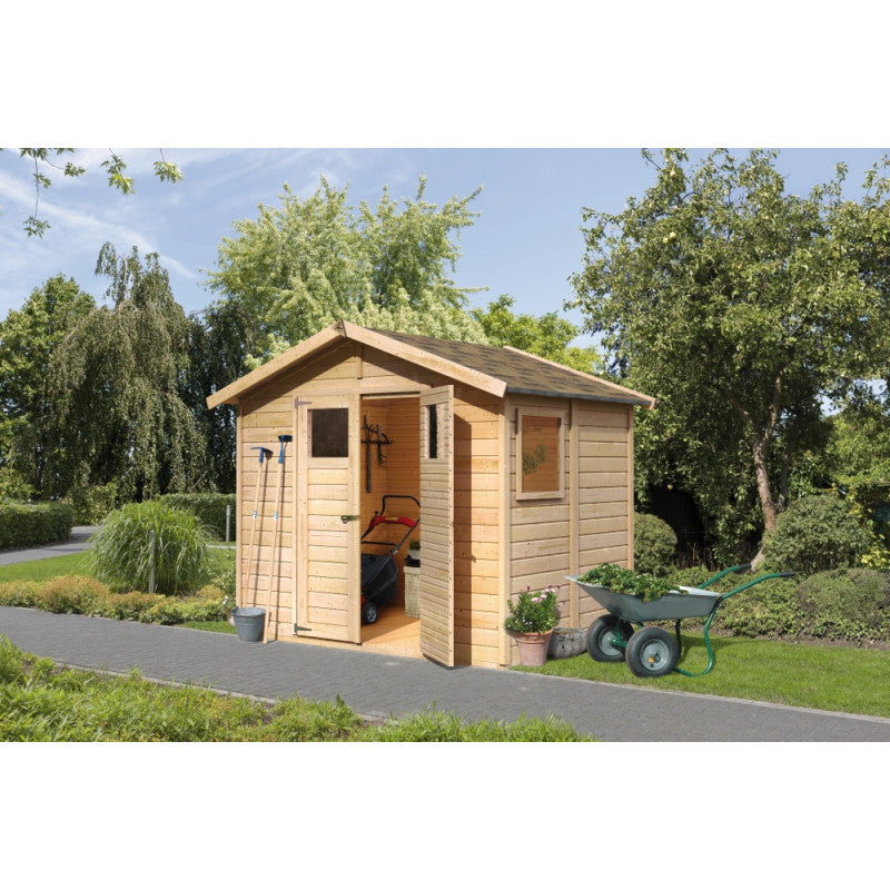Abri de jardin Dalin 1 de 4,41m² panneaux bois 14mm - Karibu