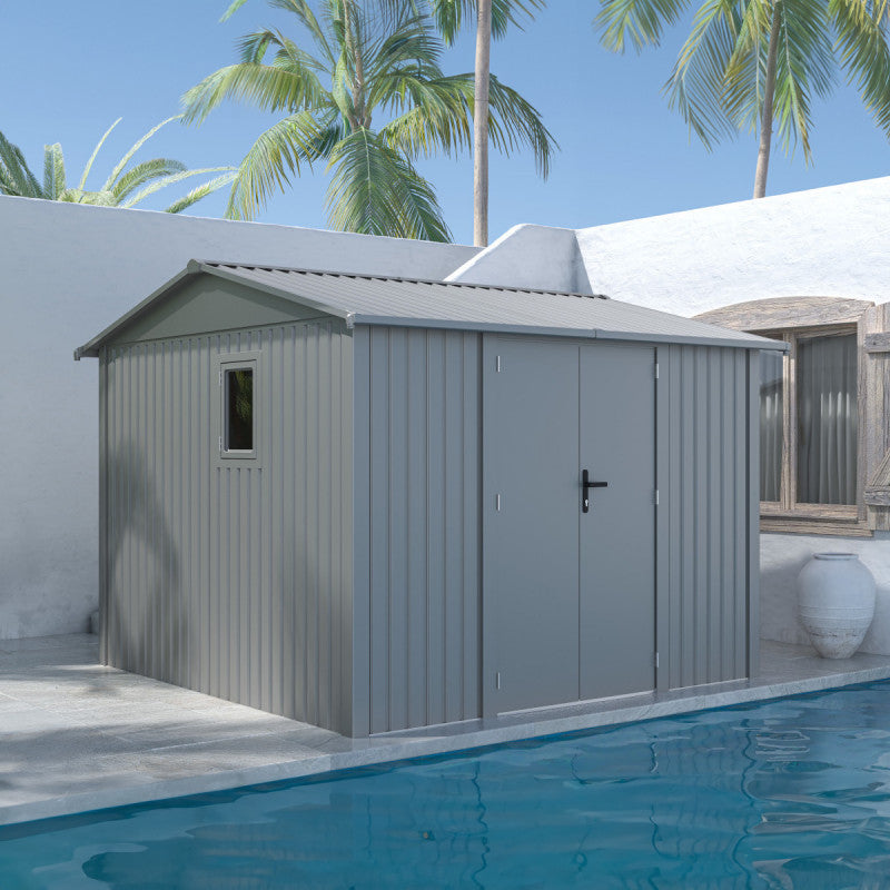 Abri de jardin en acier galvanisé Roka 9m² - X-Métal