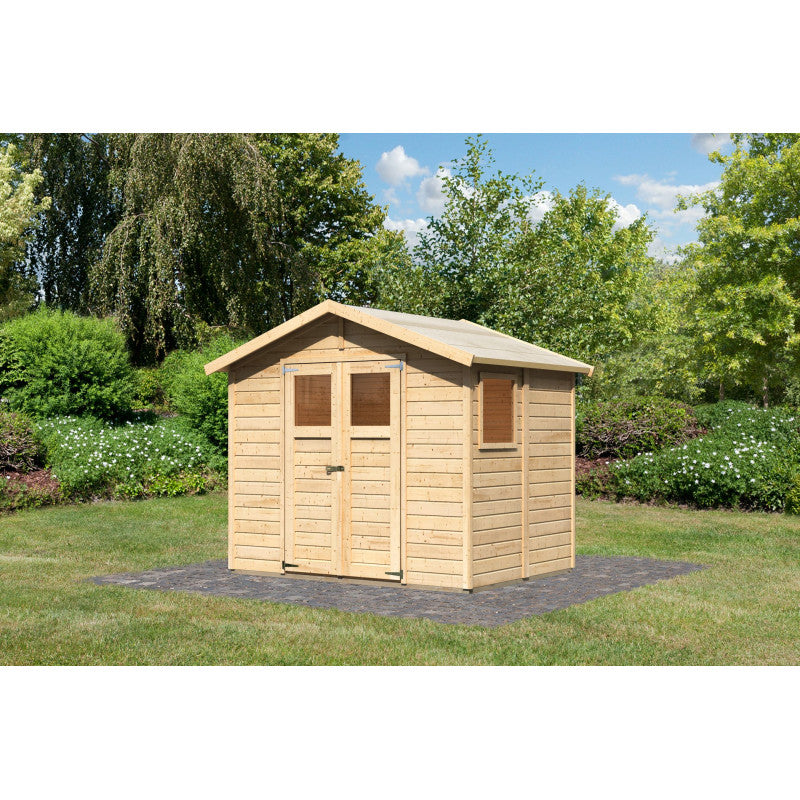 Abri de jardin Dalin 1 de 4,41m² panneaux bois 14mm - Karibu