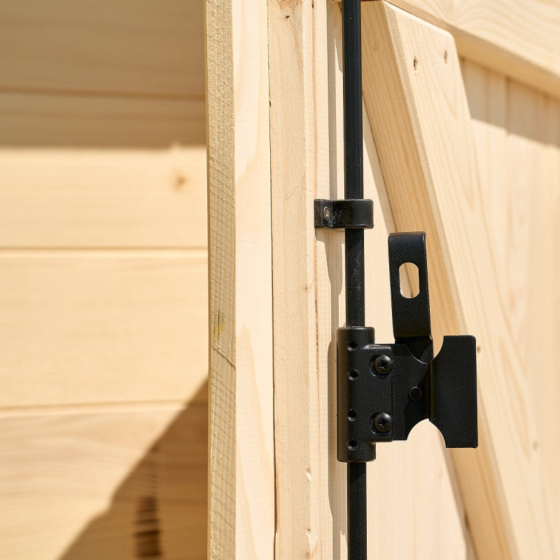Abri de jardin en bois massif semi-habitable 20m² – madriers 60mm - Habrita
