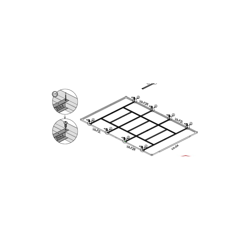 Abri de jardin en résine anthracite 8,90m² + kit de fondation - JOBU