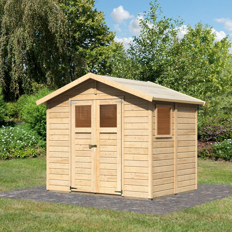 Abri de jardin Dalin 1 de 4,41m² panneaux bois 14mm - Karibu