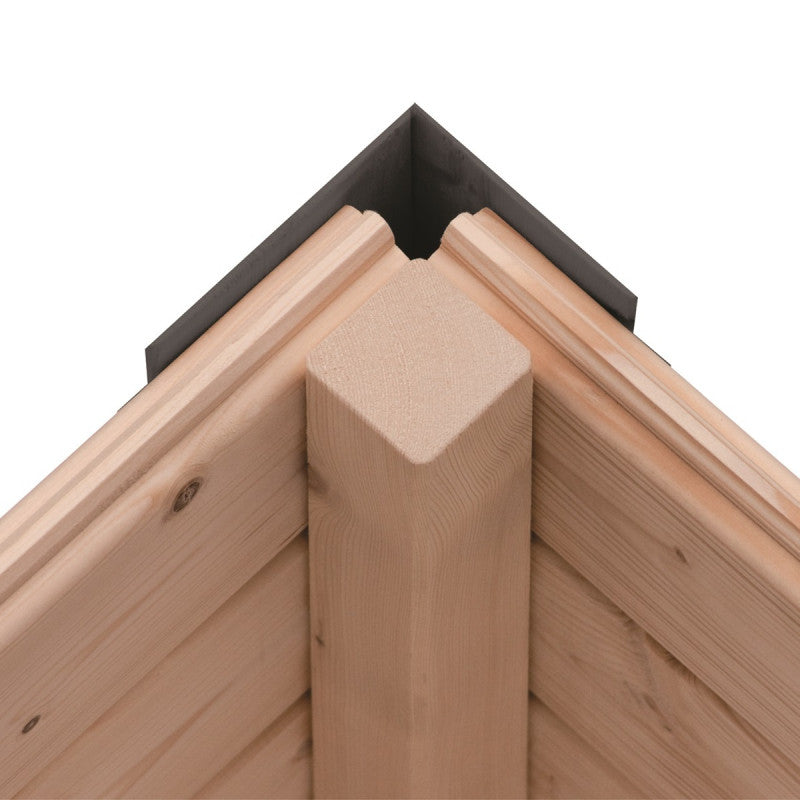 Abri de jardin en bois gris anthracite 19mm - acier gris anthracite - 4,45m² Jupiter 2C – Karibu
